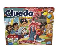 Hasbro Gaming Hasbro Cluedo Junior Jeu de société 2 faces 2 jeux en 1 Jeu de détective Cluedo pour jeunes enfants, jeux de société pour enfants, jeux junior (version polonaise)