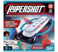 Hypershot Jeu de hockey de table électronique - 5 jeux en 1 - Musique, lumières et sons - À partir de 8 ans - Pour 1 à 2 joueurs - Jeux de société pour enfants