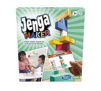 Hasbro Gaming Jenga Maker, Blocs de Bois Franc Authentiques, Construction de Tour, Jeu pour Enfants à partir de 8 Ans, Jeu pour 2-6 Joueurs (édition néerlandophone)
