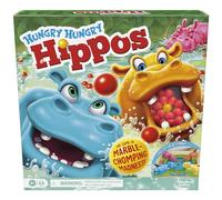 Hasbro Gaming Jeu Hungry Hungry Hippos pour enfants d'âge préscolaire - Relance instantanée des marbres, installation et rangement faciles - À partir de 4 ans - 2 à 4 joueurs - Jeux pour enfants