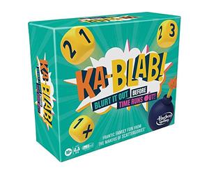 Hasbro Gaming- Ka-Blab familles, Les Adolescents et Les Enfants à partir de 10 Ans, Kablab pour Les soirées de Jeu pour 2 à 6 Joueurs, Single, F2562100, Multicolore