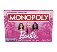 Hasbro Gaming Monopoly - Barbie Edition - Jeu de société pour Enfants et Filles à partir de 8 Ans - Jeu de Famille pour 2 à 6 Joueurs, Détails de Couleur Rose