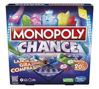 Hasbro Gaming Monopoly Chance Jeu de société rapide avec parties de 20 minutes, jeu pour familles de 2 à 4 joueurs à partir de 8 ans