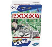 Hasbro Jeu de société Monopoly - Jeu de voyage portable, 2-4 joueurs, dès 8 ans, Version française