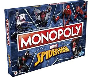 Hasbro Gaming Monopoly : édition Marvel Spider-Man, Jeu de Super-héros Amusant pour Enfants, Jeu de Plateau stratégique, 2 à 6 Joueurs, dès 8 Ans F3968801 Multicolore