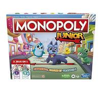 Monopoly Junior 2 en 1 - Jeu de société enfant