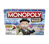 Hasbro Gaming Monopoly Travel World Tour Jeu de société pour familles et Enfants à partir de 8 Ans, Comprend des tampons de jetons et Un Plateau de Jeu effaçable à Sec, Multicolore, L