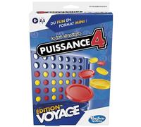 Hasbro Gaming Puissance 4 édition Voyage, Jeu de société, Portable et multijoueur, Jeux de Voyage, Jeux d'empilement pour Enfants à partir de 6 Ans