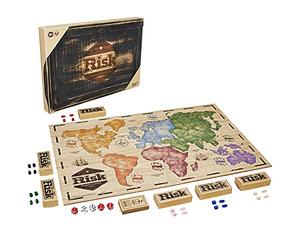 Hasbro Gaming- Risque Rustique, Grand Jeu de Stratégie en Édition Bois, Version Allemande, Unique, C2322800, Multi Exclusivité sur Amazon