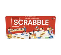 Hasbro Gaming Scrabble Board Game,Word Game for Kids Ages 8 and Up,Fun Family Game for 2-4 Players,The Classic Crossword Game