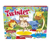 Hasbro Gaming- Twister Junior-Animal Adventure-Tapis 2 Faces 1 fête-Jeu d'intérieur pour 2 à 4 Joueurs, Simple, HAS-F7478, Multicolore, Taille Unique