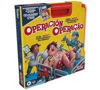 Hasbro - Jeu de société Opération (électronique) - Coffret tout-en-un, 12 pièces - Multicolore Enfants