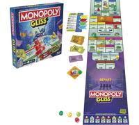 Monopoly Gliss', Jeu de Plateau Familial, Jeu de Société Rapide pour Enfants, Adolescents et Adultes, 2 à 8 Joueurs, Dès 8 Ans