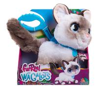 FurReal Friends Peluche interactive Wag-A-Lots Kitty - Chaton marcheur 20 cm, effets sonores, rose