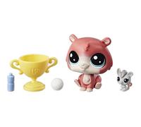 HASBRO Littlest Pet Shop Duo Série 2 Trip hamston, Molly Mouseby Play set, kit de figurine jouet jeux