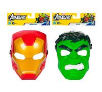 Hasbro Marvel Pack de 2 Iron Man et Hulk avec masques Multicolore Enfants
