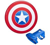 Hasbro Marvel Avengers - Captain America Jouet avec Bouclier Magnétique Blast et Gant - Jeu de Rôle Inspiré des Super-héros, Garçons et Filles à partir de 5 Ans, Multicolore