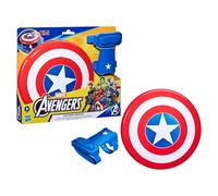 Hasbro Marvel Avengers - Captain America Jouet avec Bouclier Magnétique Blast et Gant - Jeu de Rôle Inspiré des Super-héros, Garçons et Filles à partir de 5 Ans, Multicolore
