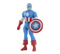 Hasbro Figurine de collection Marvel Legends Series Captain America rétro 9,5 cm