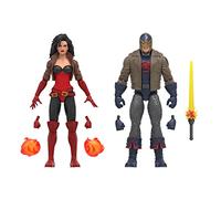 Hasbro Marvel Legends Series, Figurines de 15 cm Black Knight et Sersi Avengers 60e Anniversaire