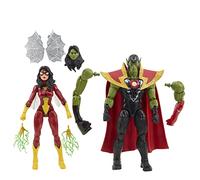 Marvel Hasbro Legends Series, Figurines de Collection de 15 cm Skrull Queen et Super-Skrull, Avengers 60e Anniversaire