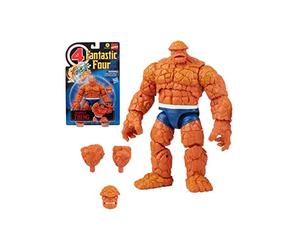 Hasbro Marvel Legends Series Retro, Figurine de Collection Fantastic Four Marvel's Thing de 15 cm avec Accessoires et pièce Build-a-Figure F0349