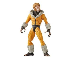 Hasbro Marvel Legends Series X-Men, Figurine de Collection Sabretooth de 15 cm avec 3 pièces Build-a-Figure