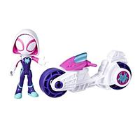 Hasbro Jouet Marvel Spidey and His Amazing Friends Ghost Spider avec moto F7461