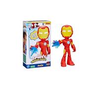 Hasbro Marvel Spidey et Ses Amis Extraordinaires, Figurine de héro géante 22 cm Iron Man, Jouet pour Enfants à partir de 3 Ans
