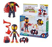 Marvel Spidey et Ses Amis Extraordinaires Web-Spinners, Figurine Miles Morales Spider-Man, Accessoire Toile