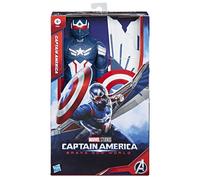 Marvel Studios Captain America Brave New World, Figurine Captain America Deluxe de 30 cm