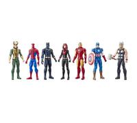 Hasbro Maxi Pack Avengers 7 figurines de 30 cm et 5 accessoires Marvel Titan Hero Series
