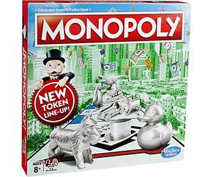 Hasbro Monopoly Jeu de société original classique traditionnel neuf et scellé - Jeu de société - 2 joueurs - Âge recommandé : 8+