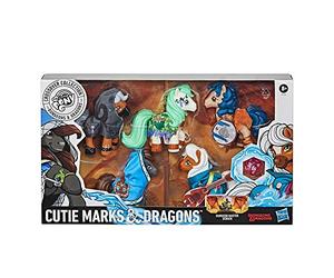 Hasbro- My Little Pony x Dungeons & Dragons Crossover Collection Cutie Marks & Dragons - 5 Figurines d'action Poney inspirées par D&D D20, E9736E48