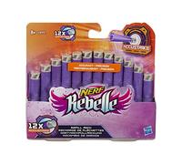 Hasbro Nerf Rebelle c0372eu4 - accust Rike Fléchettes, Jouet Blaster Accessoires, Pack de 12