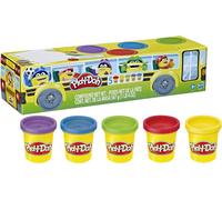 Play-Doh 4+1 Rentrée des Classes, Pack de 5 Pots de Pâte à Modeler Atoxique de 112 g, Couleurs Inspirées de l'École, Idéal pour Activités Créatives