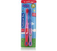 Hasbro Peppa Pig Brosse à dents Duo Super Soft 4-6 (Rose et Bleu)