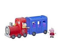 Hasbro Peppa Pig Peppa’s Adventures Miss Rabbit’s Train 2-Part Detachable Vehicle Preschool Toy: 2 Figures, Rolling Wheels, for Ages 3 and Up