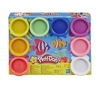 Play-Doh Pack de 8 Pots de Pâte à Modeler, Couleurs Arc-en-Ciel, 8 x 56 g, Activités Créatives pour Filles et Garçons dès 2 Ans, Jouets pour Enfants