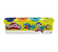 Hasbro Play-Doh B6509ES0 Pack de 4 Bleu fonc Orange Bleu fluo Vert fluo