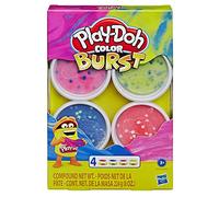 Hasbro- Play-Doh-Lot de 4 Couleurs éclatantes, E6966