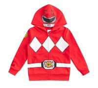 Hasbro Power Rangers Boys Zip Up Hoodie for Little Kids Red