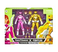 Hasbro Power Rangers X Teenage Mutant Ninja Turtle Lightning Collection Morphed Michelangelo Ranger Jaune Et April O'neil