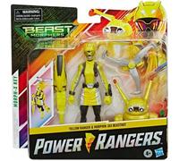 HASBRO - Power Rangers - Yellow Ranger & Morphin Jax Beastbox Figurine Articulée 15 Cms