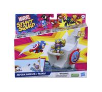 Hasbro Set de jeu Marvel Stunt Squad Captain America vs. Thanos Tour Smash pour enfants dès 4 ans