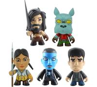 Hasbro Skybound Série 1 - Ensemble de figurines articulées de collection de 8 cm - (Mikey, Science Dog, Sacagawea, Zhia et Kyle)