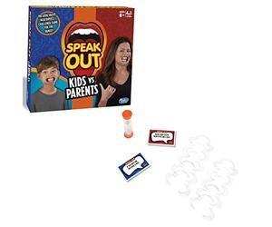 Hasbro - Speak Out Kids vs Parents Game - Mâche-Mots Enfants Contre Parents Version Anglaise (Import UK)