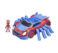 Hasbro Spidey and his Amazing Friends - Ultimate Web-Crawler, Comprend un véhicule de tir et un personnage de 10 cm, pour enfants à partir de 3 ans, Multicolore, Taille unique