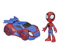 Hasbro Spidey et Ses Amis fantastiques - Spidey et Web-Crawler, Figurine d'action et véhicule, pour Les Enfants à partir de 3 Ans