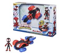 Hasbro Spidey-Miles Morales E Techno-Racer, Webcrawler Spidey E, Ghost-Spider 3+